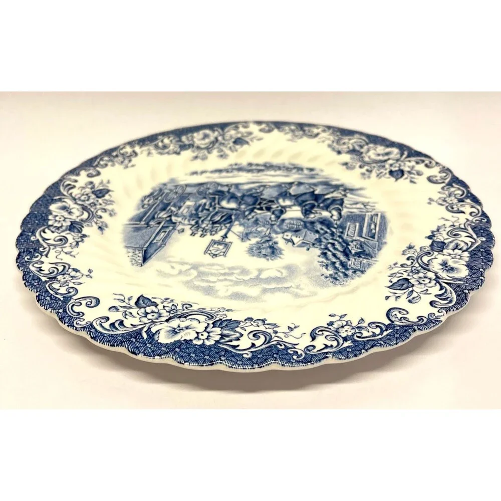 Johnson Brothers (Hanley) Ltd. Blue and White Coaching Scenes 10
